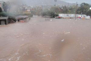 Überschwemmung Club de Plongée in Agay
